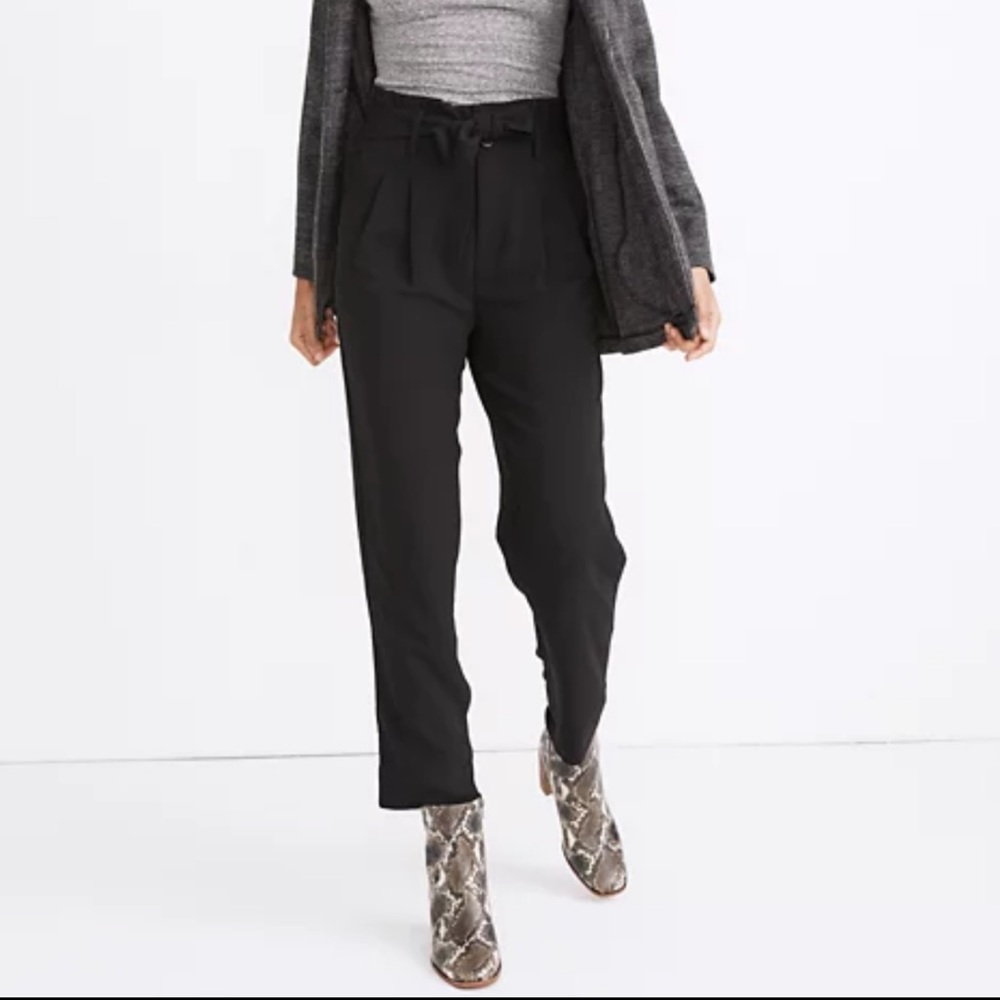 Madewell Drapey Paperbag Pants Sz 0 NWT